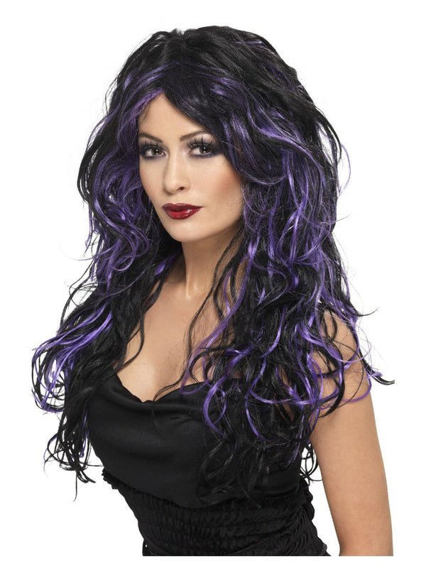 Gothic Bride Wig, Purple